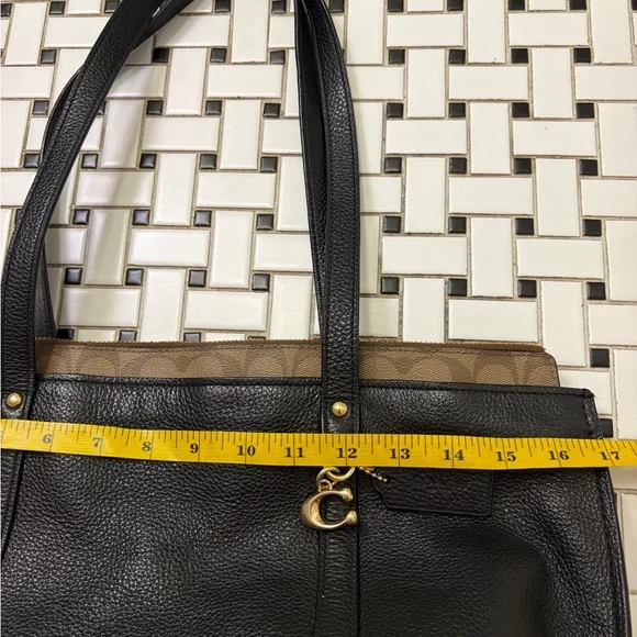 SOLD OUT
Black and Tan Leather Tote Bag - Picture 5 of 11